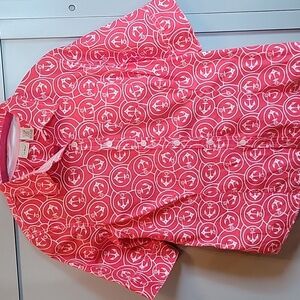 L.L. Bean anchor blouse